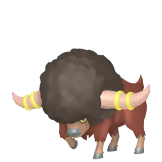 Bouffalant shiny front-facing sprite from Pokémon Sword