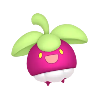 Bounsweet front-facing sprite from Pokémon Scarlet
