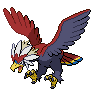 Braviary front-facing sprite from Pokémon White 2