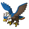 Braviary shiny front-facing sprite from Pokémon White 2