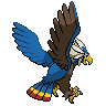 Braviary shiny back-facing sprite from Pokémon Black