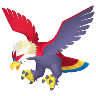 Braviary front-facing sprite from Pokémon Shield