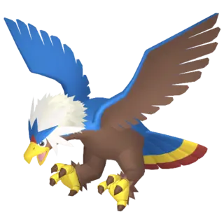 Braviary shiny front-facing sprite from Pokémon Shield