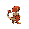 Breloom shiny back-facing sprite from Pokémon Black