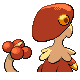 Breloom shiny back-facing sprite from Pokémon Diamond