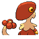 Breloom shiny back-facing sprite from Pokémon HeartGold