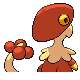 Breloom shiny back-facing sprite from Pokémon Platinum