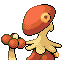 Breloom shiny back-facing sprite from Pokémon Sapphire