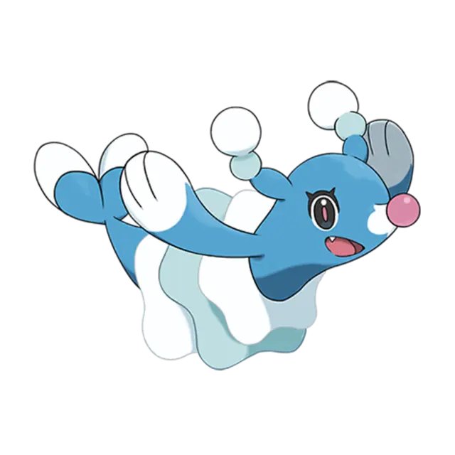 Brionne, the Pop Star Pokémon — Water-type Pokémon official artwork
