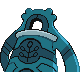 Bronzong back-facing sprite from Pokémon Diamond