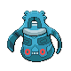 Bronzong front-facing sprite from Pokémon Diamond