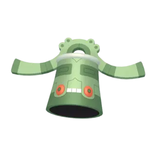 Bronzong shiny front-facing sprite from Pokémon Violet