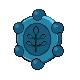Bronzor back-facing sprite from Pokémon Diamond