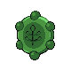 Bronzor shiny back-facing sprite from Pokémon Platinum