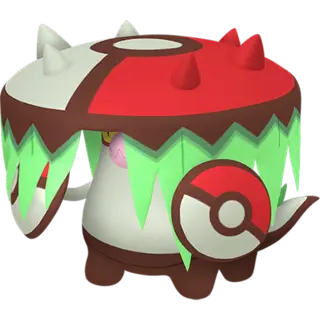 Brute Bonnet front-facing sprite from Pokémon Violet