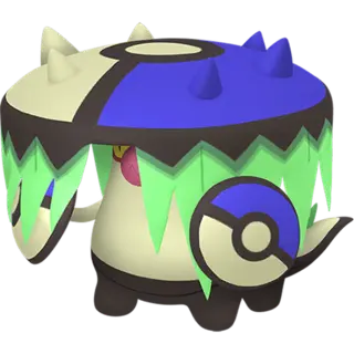 Brute Bonnet shiny front-facing sprite from Pokémon Violet