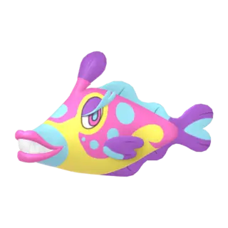 Bruxish front-facing sprite from Pokémon Violet