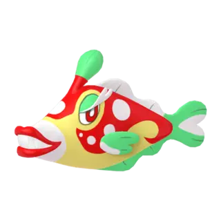 Bruxish shiny front-facing sprite from Pokémon Violet