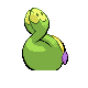 Budew shiny back-facing sprite from Pokémon Platinum