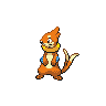 Buizel front-facing sprite from Pokémon Black