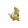 Buizel shiny back-facing sprite from Pokémon Black
