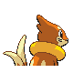 Buizel back-facing sprite from Pokémon Pearl