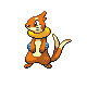 Buizel front-facing sprite from Pokémon Pearl
