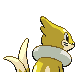 Buizel shiny back-facing sprite from Pokémon Pearl