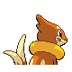 Buizel back-facing sprite from Pokémon HeartGold