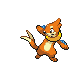 Buizel front-facing sprite from Pokémon HeartGold