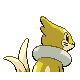 Buizel shiny back-facing sprite from Pokémon HeartGold