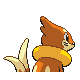 Buizel back-facing sprite from Pokémon Platinum