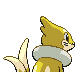 Buizel shiny back-facing sprite from Pokémon Platinum