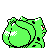 Bulbasaur back-facing sprite from Pokémon Crystal