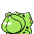 Bulbasaur shiny back-facing sprite from Pokémon Gold