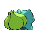 Bulbasaur back-facing sprite from Pokémon Platinum