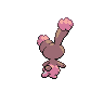 Buneary shiny back-facing sprite from Pokémon Black