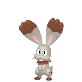 Bunnelby front-facing sprite from Pokémon Y
