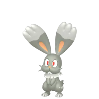 Bunnelby shiny front-facing sprite from Pokémon Y