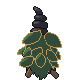 Burmy shiny back-facing sprite from Pokémon Platinum