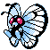 Butterfree front-facing sprite from Pokémon Crystal