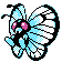 Butterfree front-facing sprite from Pokémon Silver