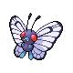 Butterfree front-facing sprite from Pokémon SoulSilver
