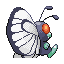 Butterfree back-facing sprite from Pokémon Sapphire