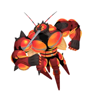 Buzzwole front-facing sprite from Pokémon Moon