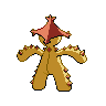 Cacturne shiny back-facing sprite from Pokémon White