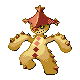 Cacturne shiny front-facing sprite from Pokémon SoulSilver