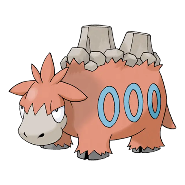 Camerupt, the Eruption Pokémon — Fire/Ground-type Pokémon official artwork