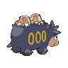 Camerupt shiny back-facing sprite from Pokémon White 2