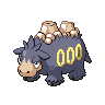 Camerupt shiny front-facing sprite from Pokémon White 2